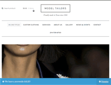 Tablet Screenshot of modeltailors.com